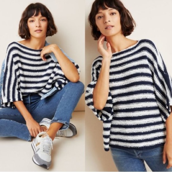 Anthropologie Sweaters - Anthropologie Lita Striped Pullover Sweater size XS / S